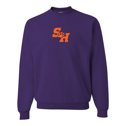 Men's Sam Houston State Bearkats Logo JERZEES NuBlend Crewneck Sweatshirt