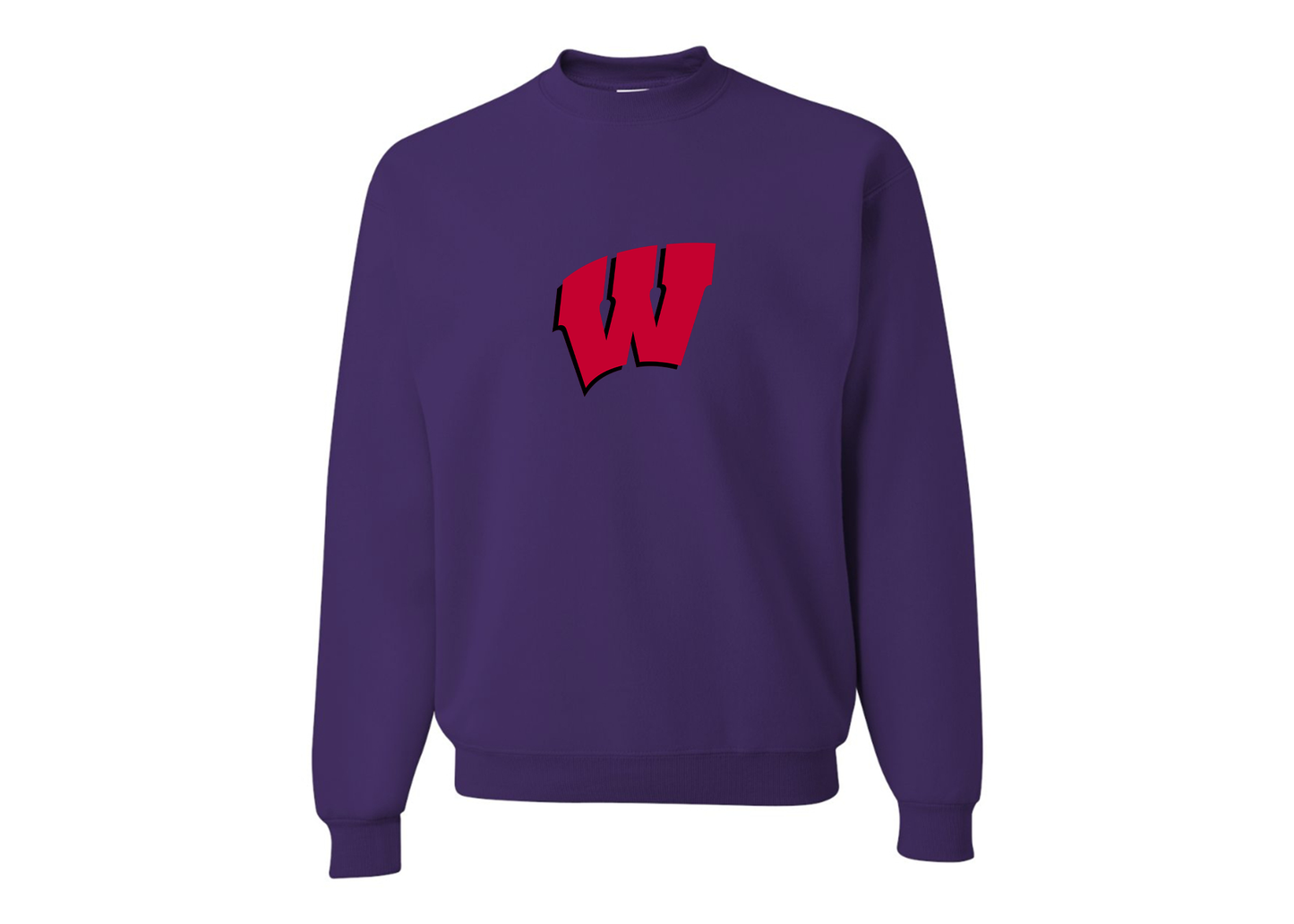 Men's Wisconsin Badgers JERZEES NuBlend Crewneck Sweatshirt