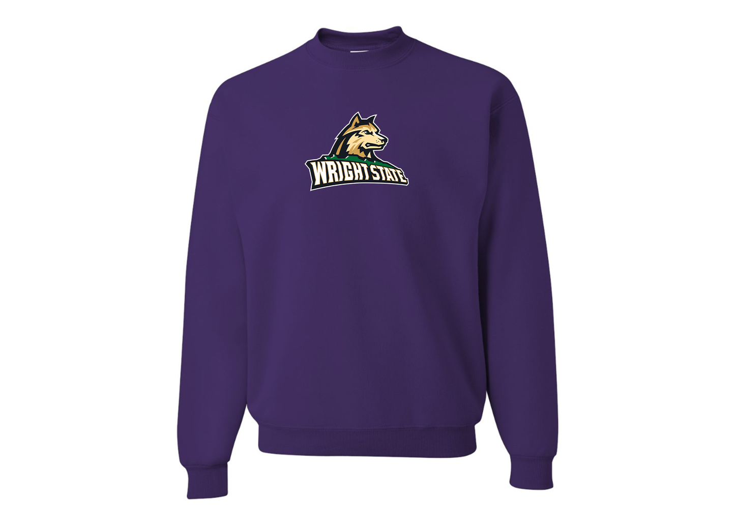 Men's Wright State Raiders JERZEES NuBlend Crewneck Sweatshirt