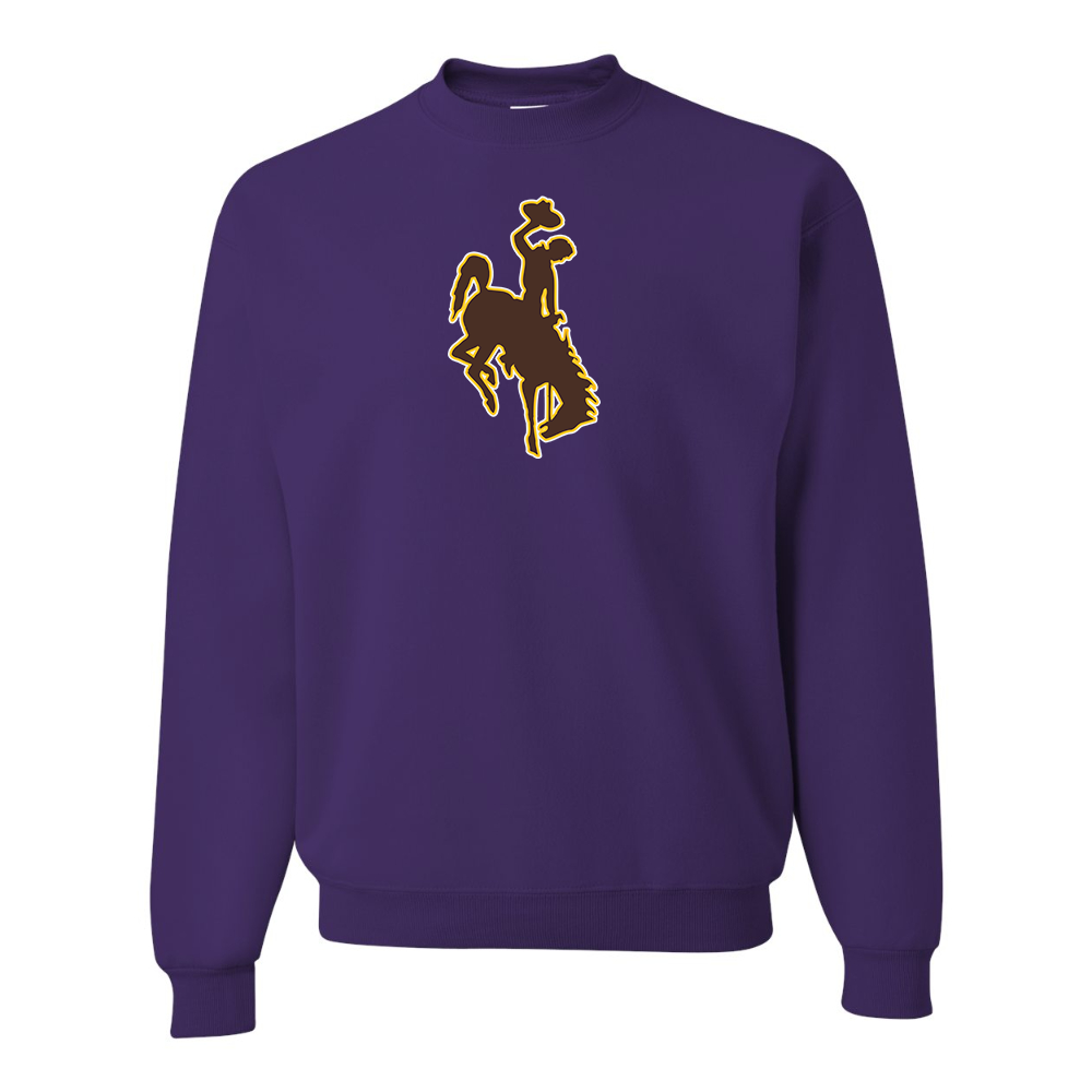 Men's Wyoming Cowboys JERZEES NuBlend Crewneck Sweatshirt