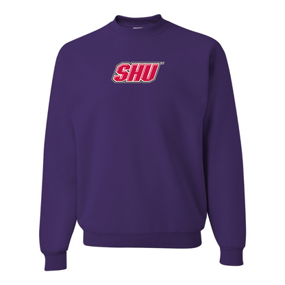 Men's Sacred Heart Pioneers Logo JERZEES NuBlend Crewneck Sweatshirt