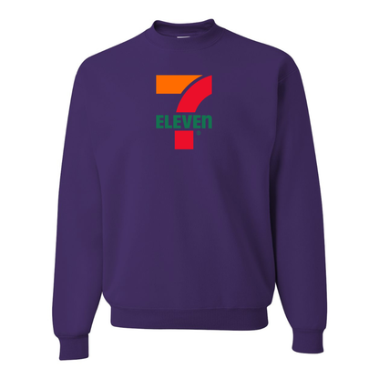 Men's 7 Eleven Logo  JERZEES NuBlend Crewneck Sweatshirt