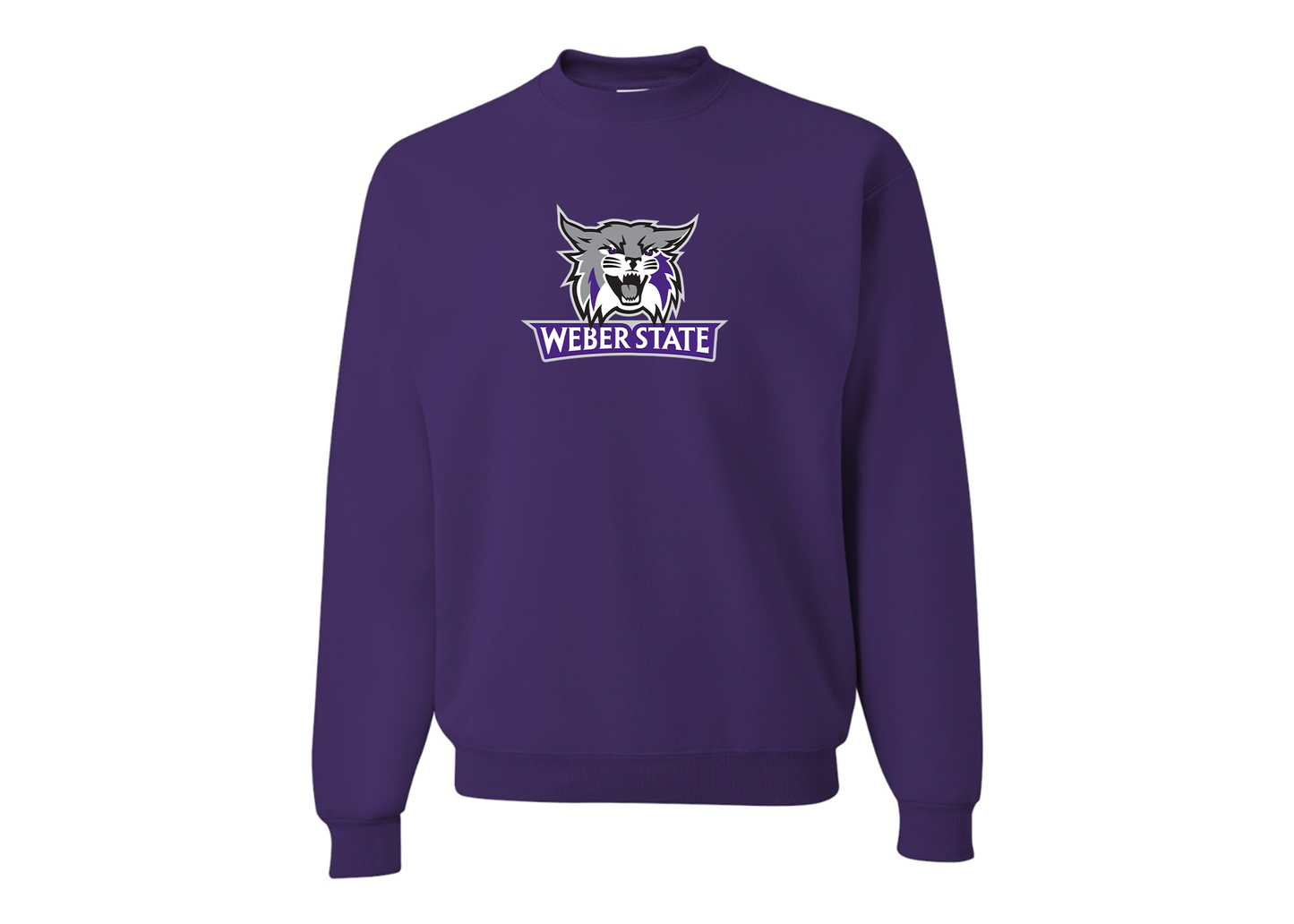 Men's Weber State Wildcats JERZEES NuBlend Crewneck Sweatshirt