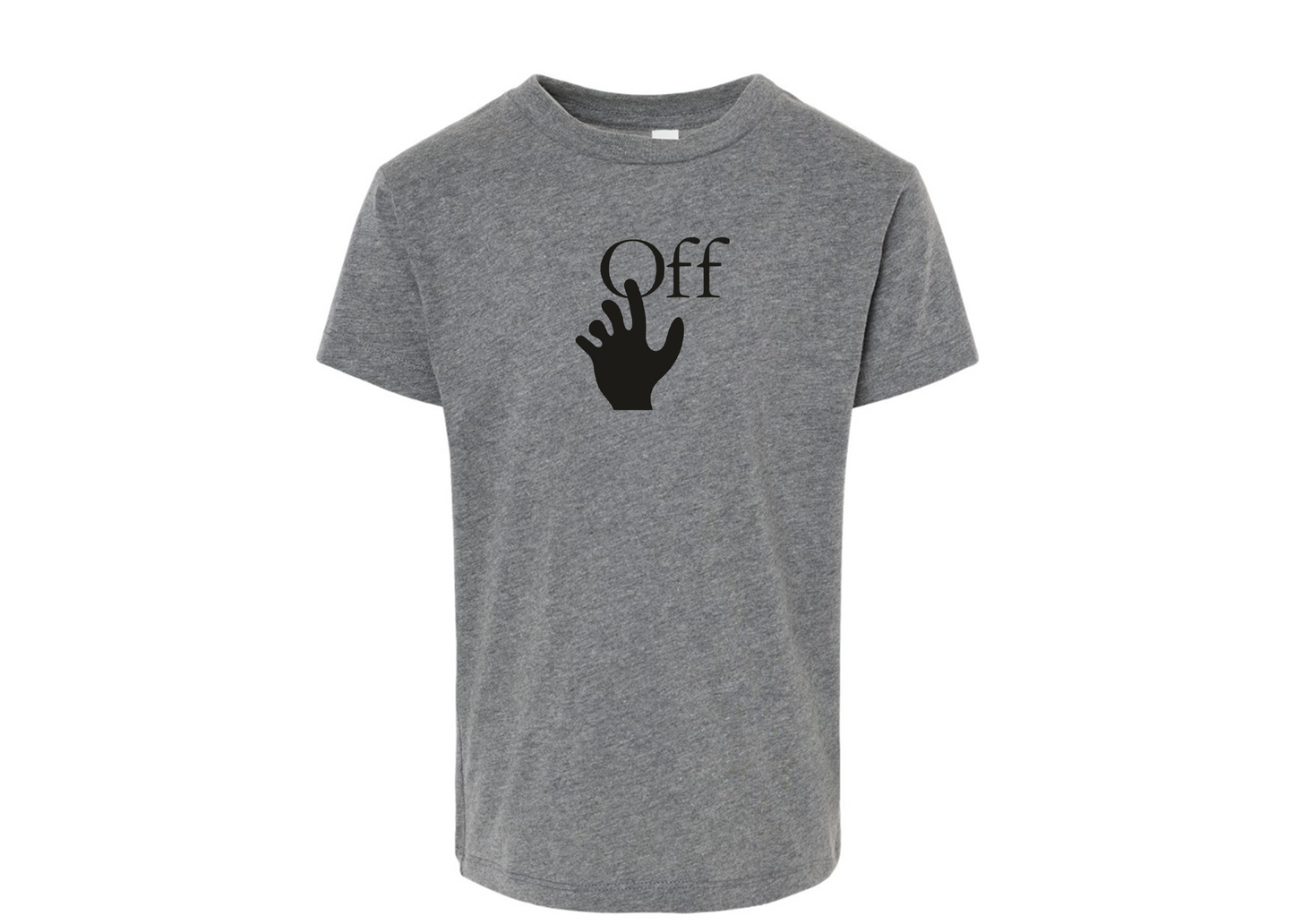 Off-White Hand BELLA  CANVAS Toddler Jersey Tee