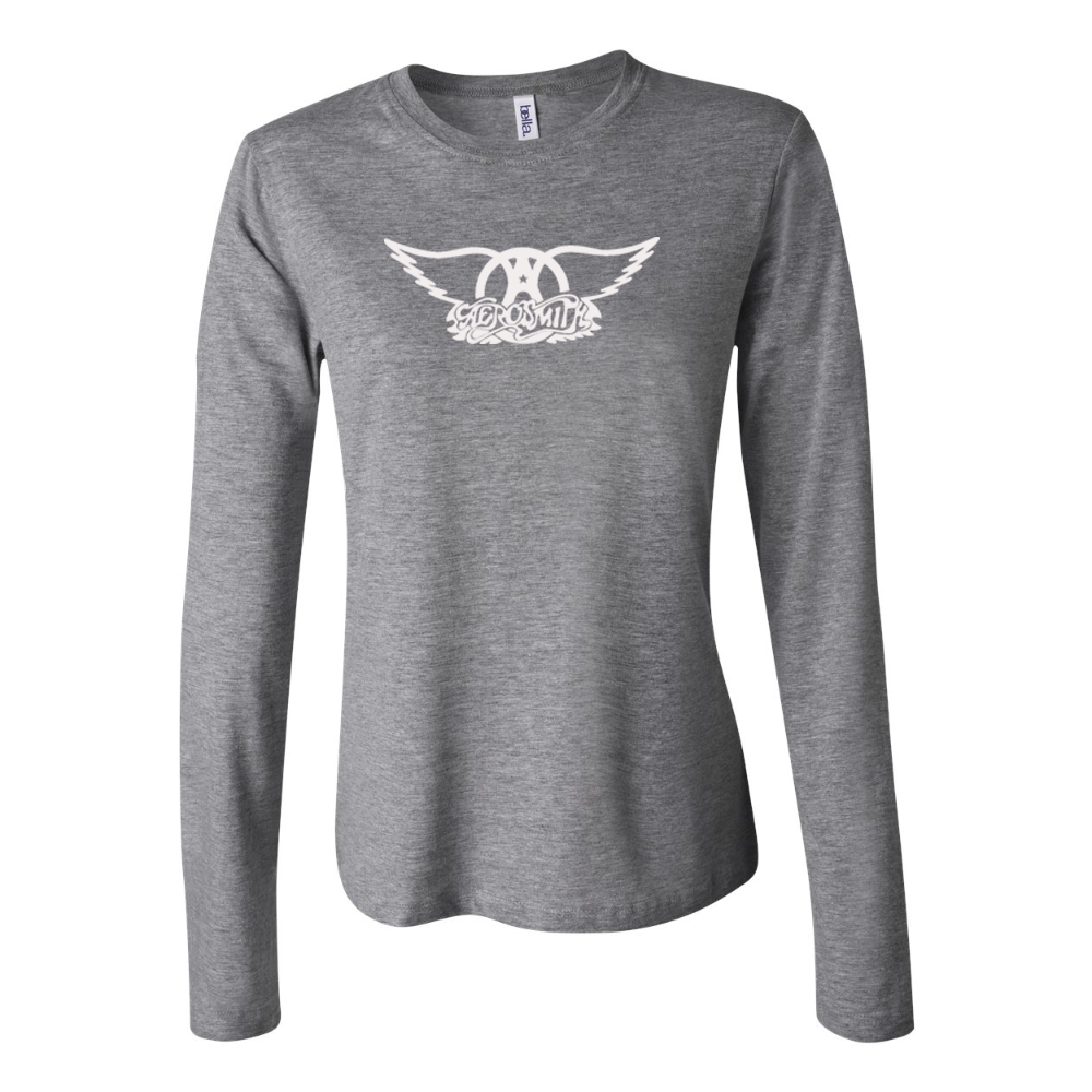 BELLA CANVAS Women’s Aerosmith Logo Jersey Long Sleeve Tee