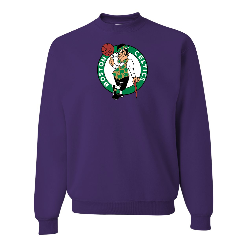 Men's Boston Celtics Logo  JERZEES NuBlend Crewneck Sweatshirt