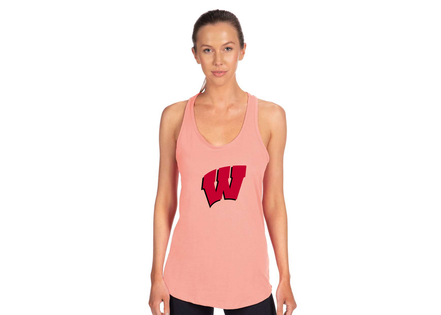 Women's Wisconsin Badgers Next Level Ideal Racerback Tank