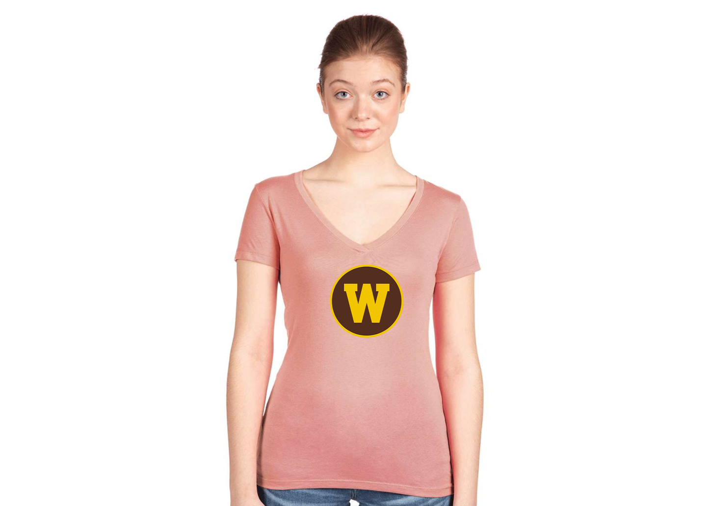 Women's Western Michigan Broncos Next Level V-Neck T-Shirt