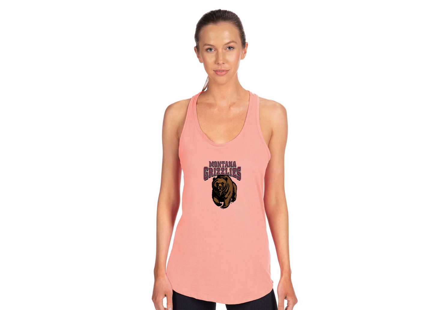 Women's Montana Grizzliesl Next Level Ideal Racerback Tank