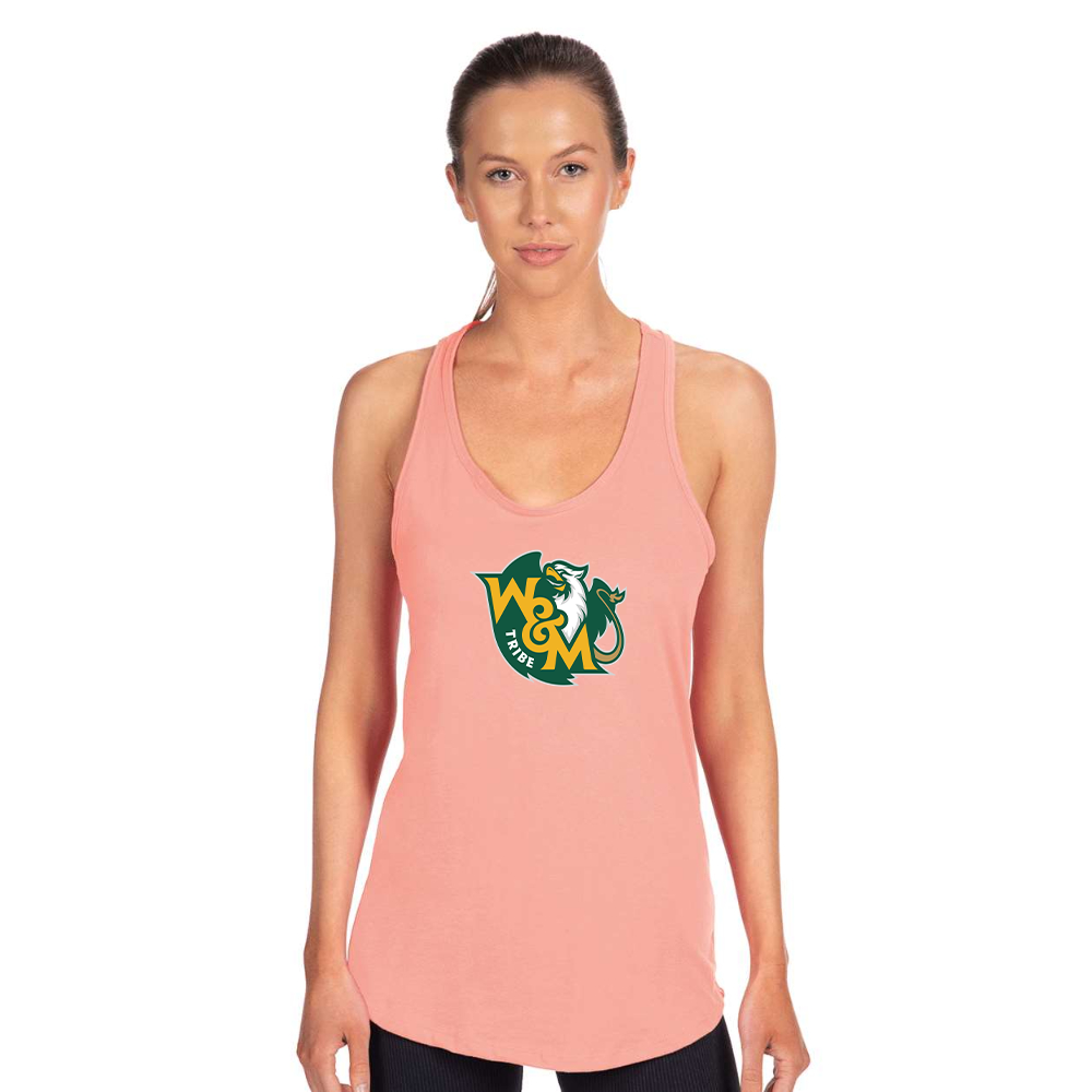 Women's William and Mary Tribe Next Level Ideal Racerback Tank