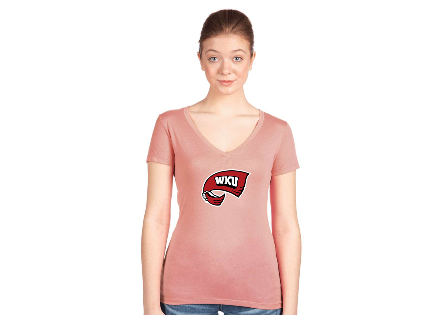 Women's Western Kentucky Hilltoppers Next Level V-Neck T-Shirt