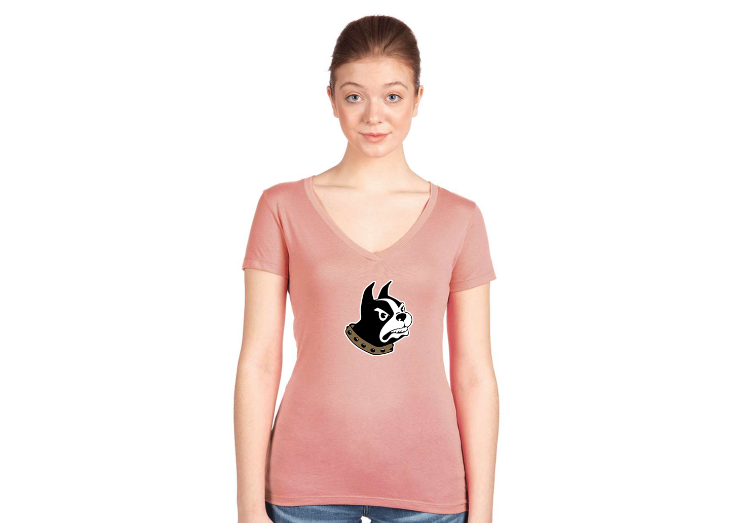 Women's Wofford Terriers Next Level V-Neck T-Shirt
