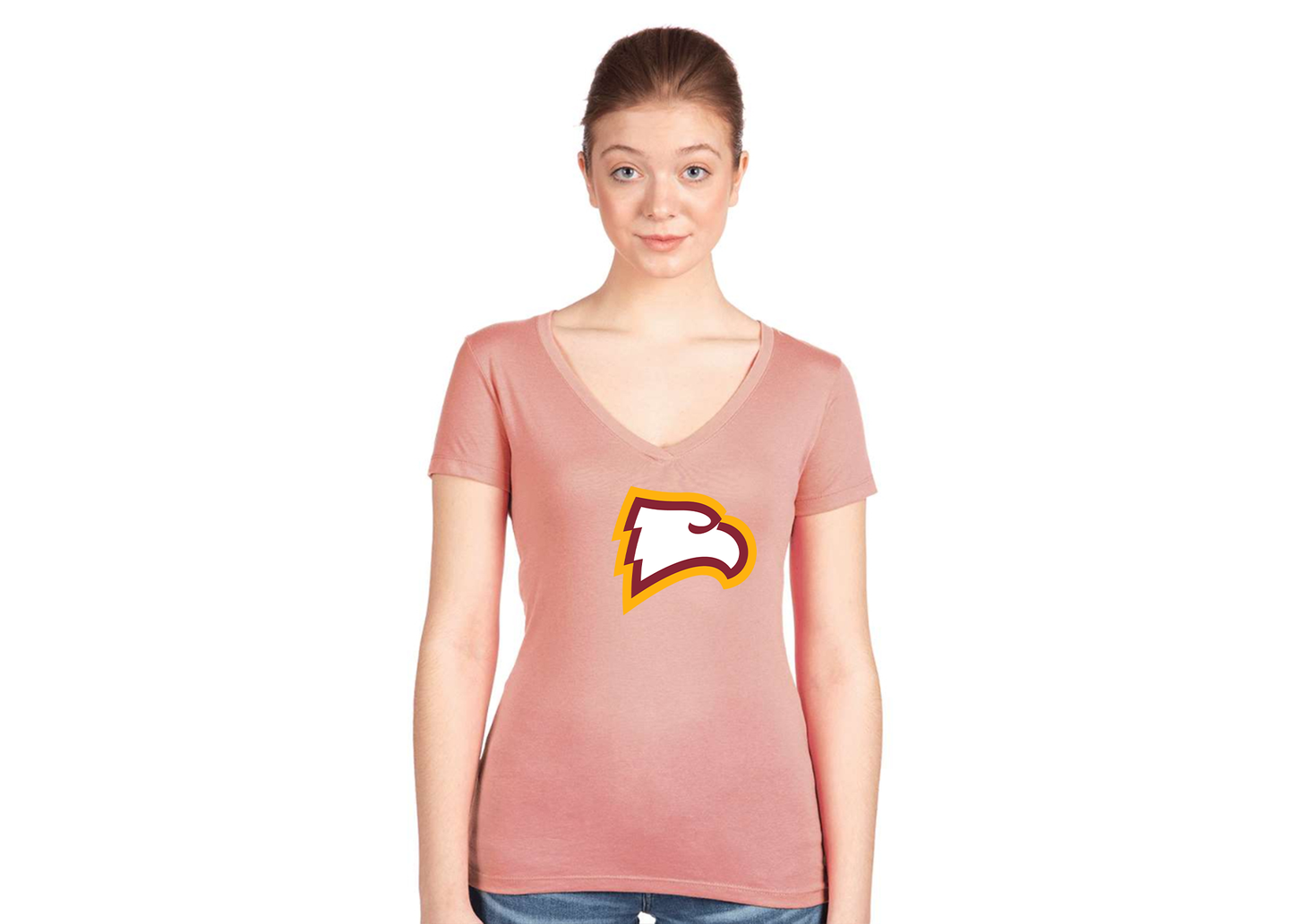 Women's Winthrop Eagles Next Level V-Neck T-Shirt