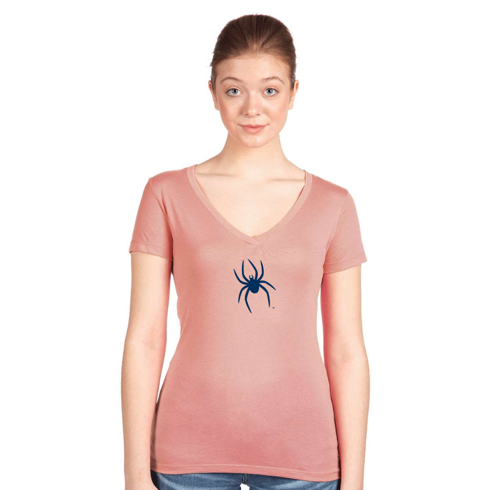 Women's Richmond Spiders Logo  Next Level V-Neck T-Shirt
