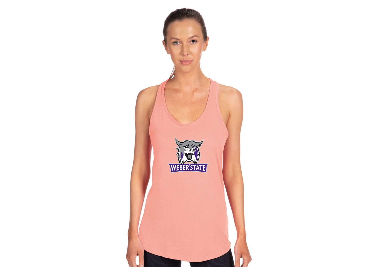 Women's Weber State Wildcats Next Level Ideal Racerback Tank