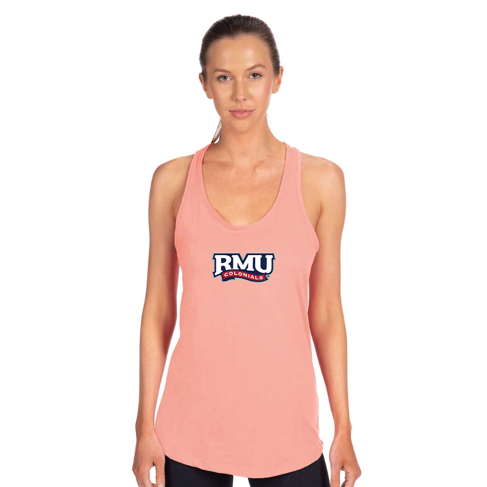 Women's Robert Morris Colonials Logo Next Level Ideal Racerback Tank