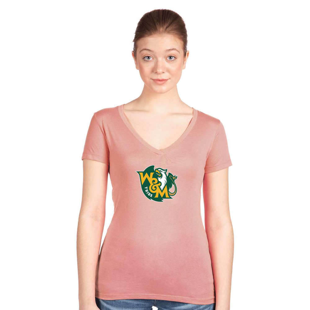 Women's William and Mary Tribe Next Level V-Neck T-Shirt