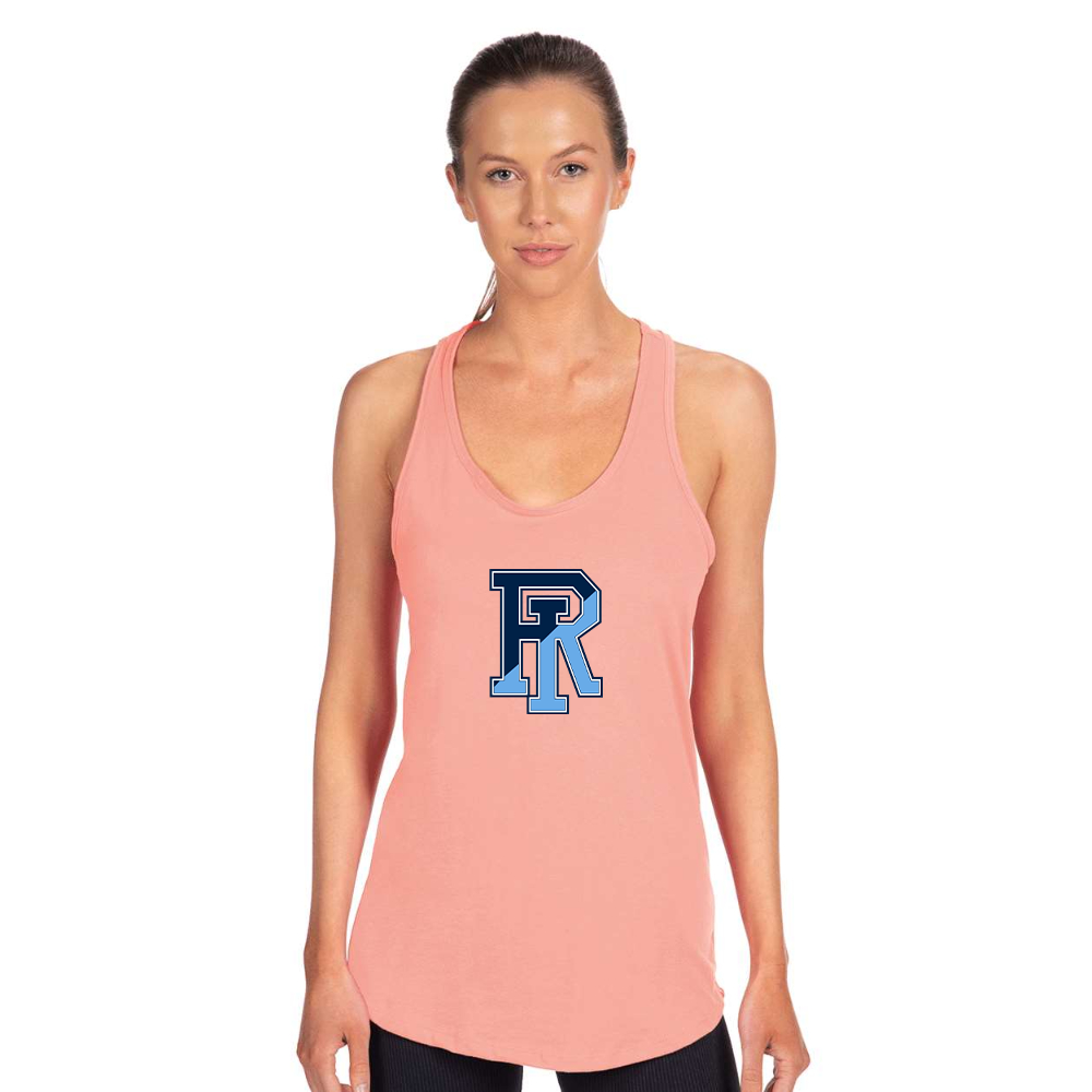 Women's Rhode Island Rams Logo Next Level Ideal Racerback Tank