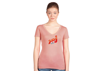 Women's  NRJ 12 Logo Next Level V-Neck T-Shirt