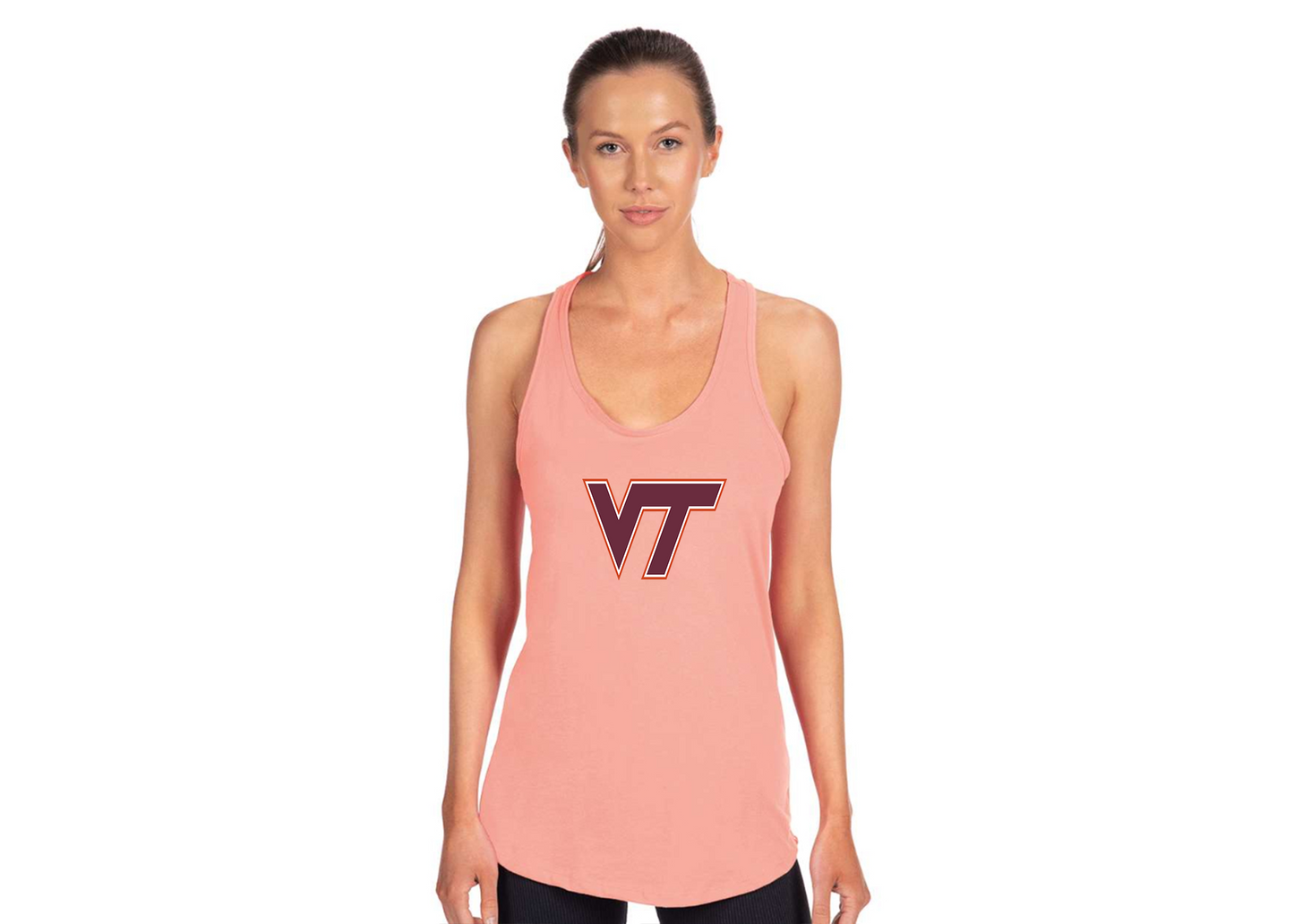 Women's Virginia Tech Hokies Next Level Ideal Racerback Tank
