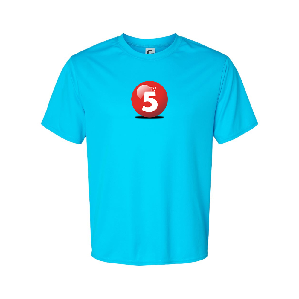 Men's ABC TV5 Logo Polyester T-Shirt