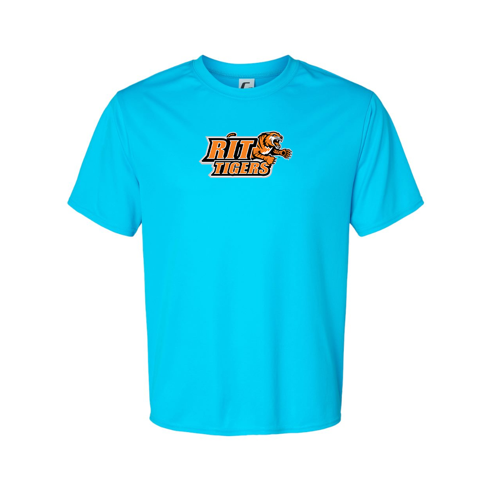 Men's RIT Tigers Logo Polyester T-Shirt