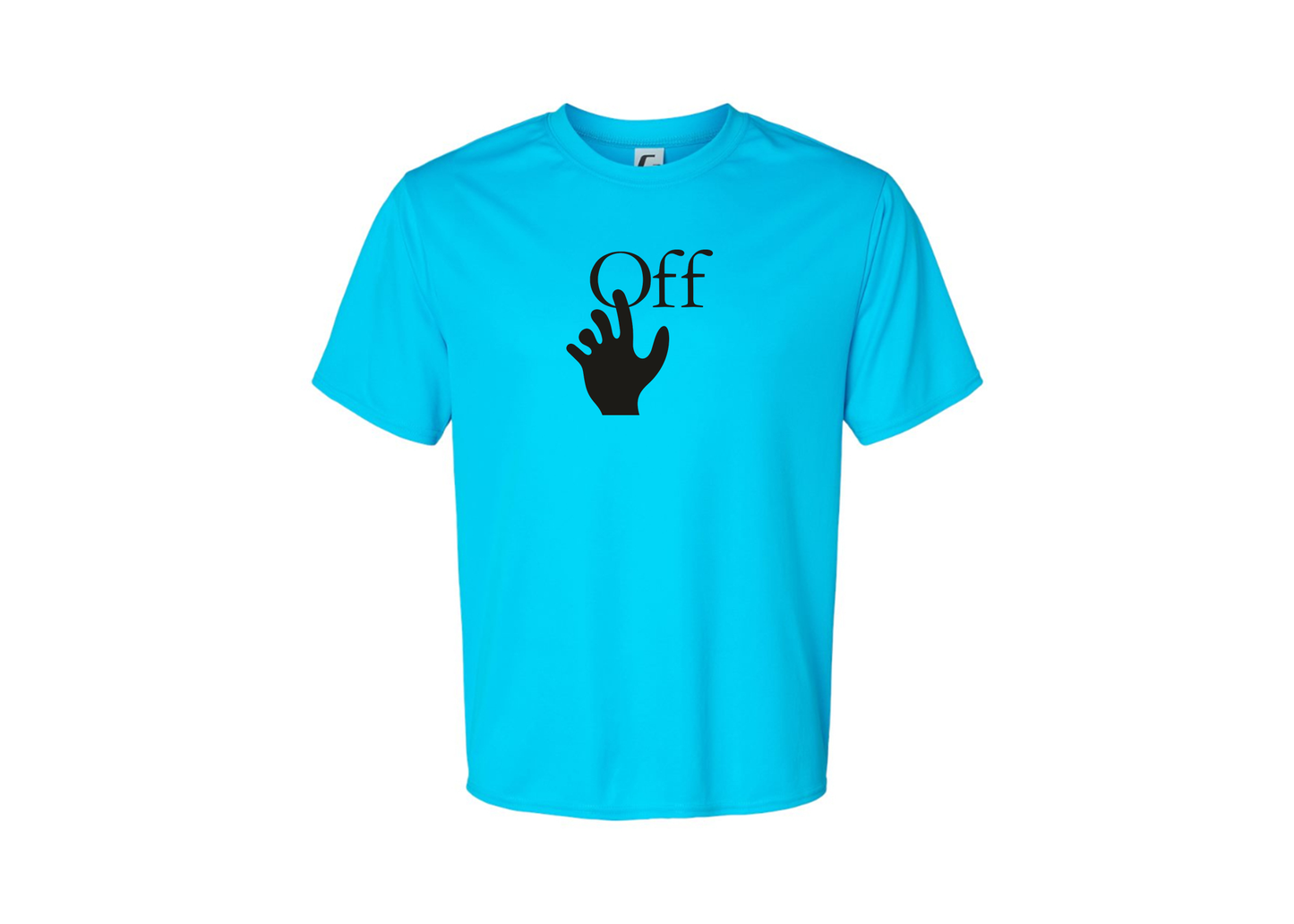 Men's Off-White Hand Polyester T-Shirt