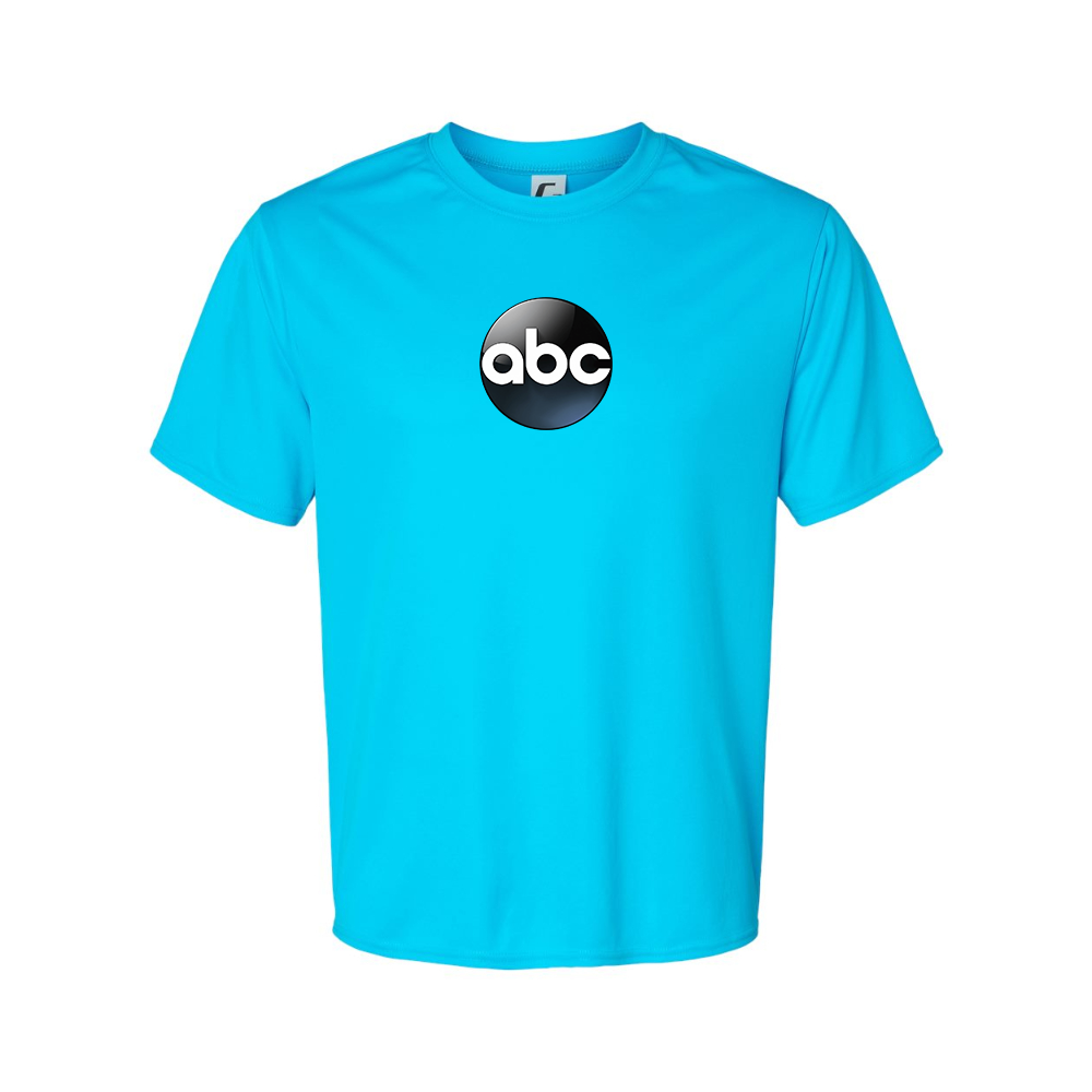 Men's Abc Logo Polyester T-Shirt