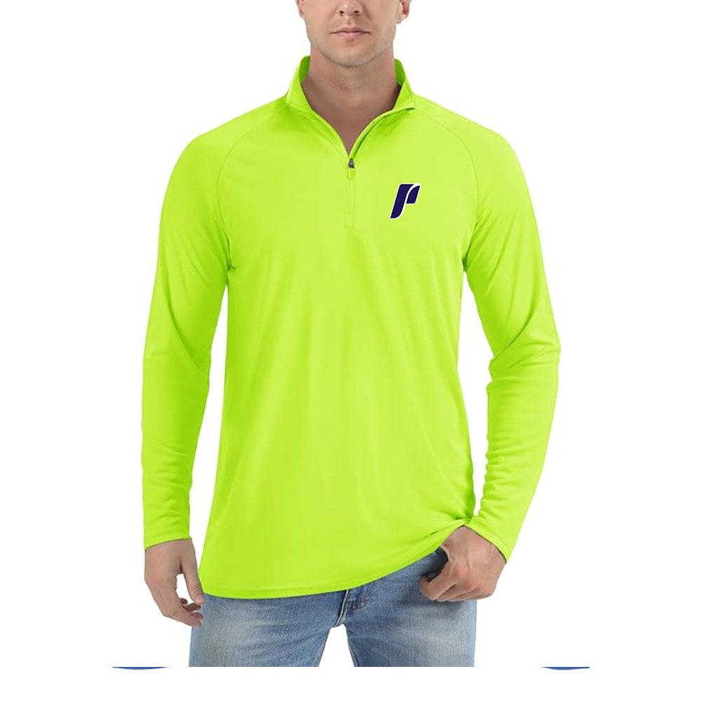 Men's Portland Pilots Logo Lightweight Quarter-Zip Athletic Shirt Long Sleeve Performance Wear