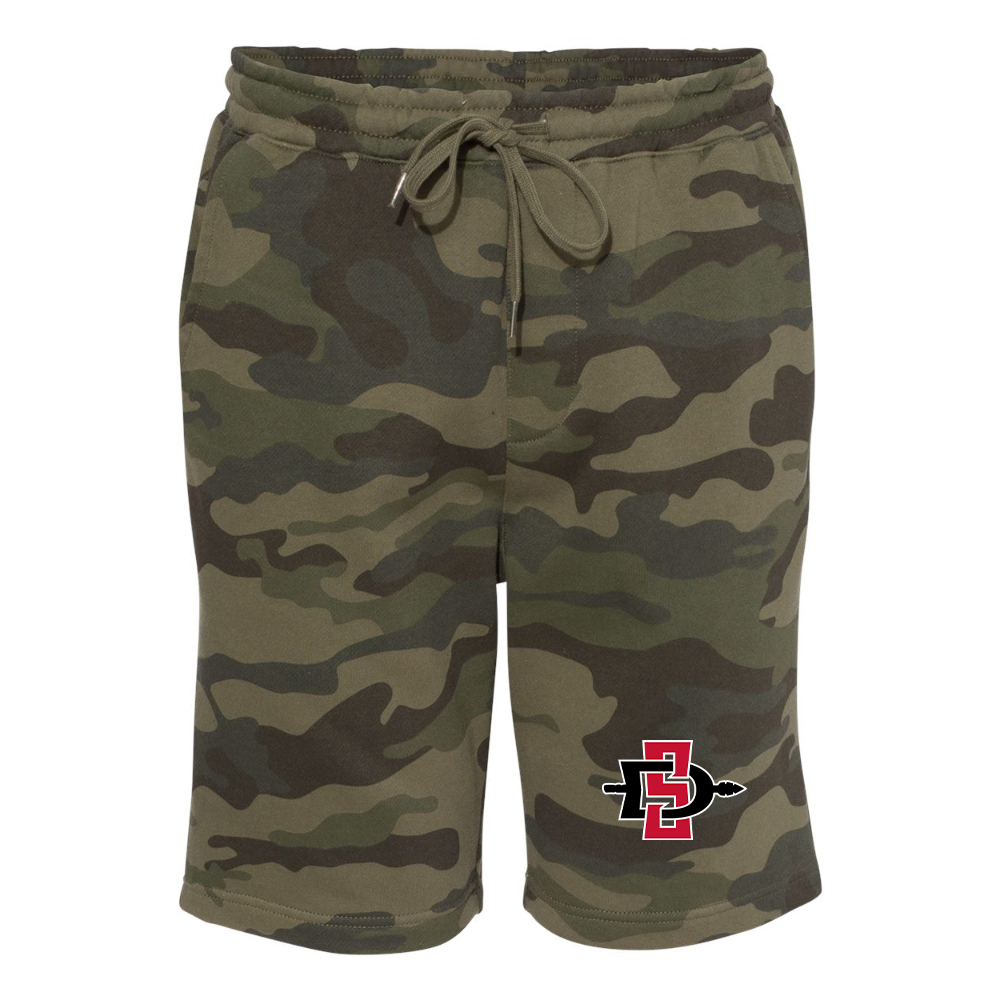 Men's San Diego State Aztecs Logo Independent Trading Co Midweight Fleece Shorts