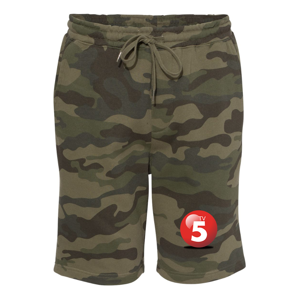 Men's  ABC TV5 Logo Independent Trading Co Midweight Fleece Shorts