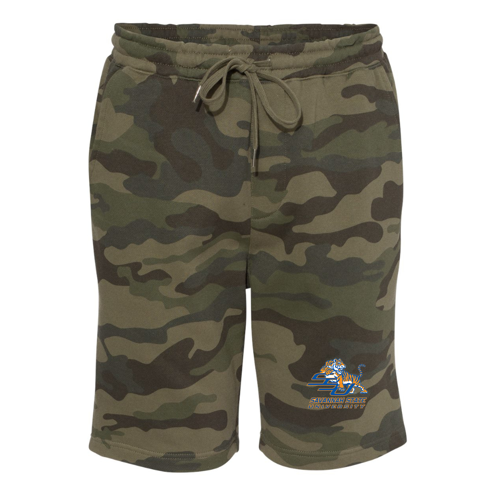 Men's Savannah State Tigers Logo Independent Trading Co Midweight Fleece Shorts