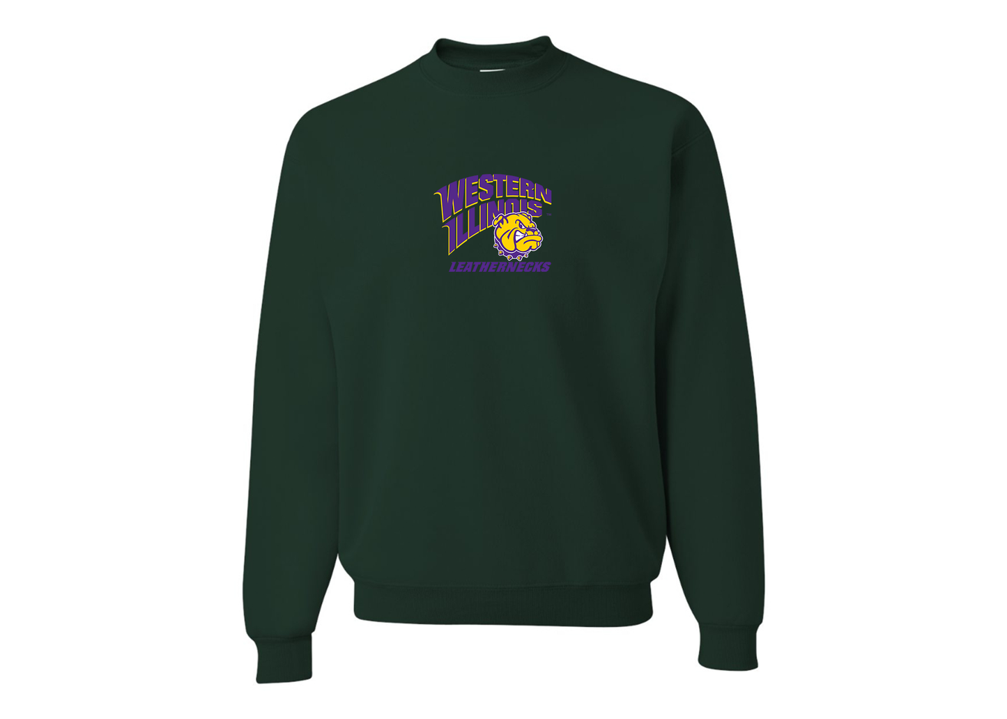 Men's Western Illinois Leathernecks JERZEES NuBlend Crewneck Sweatshirt