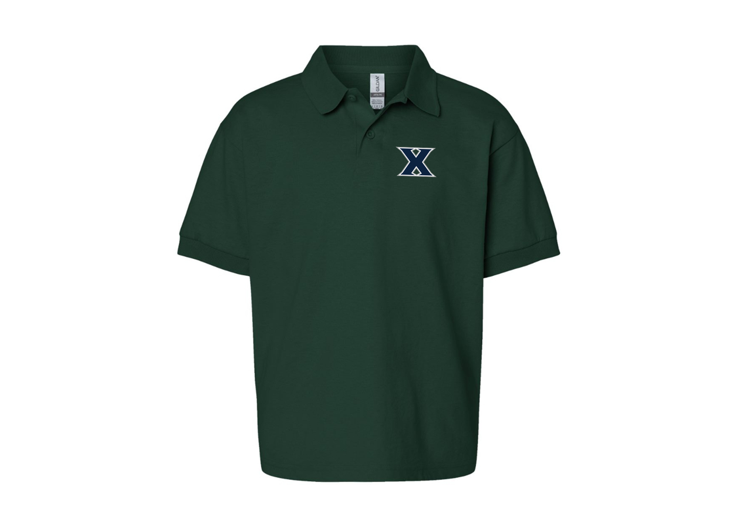 Youth Xavier Musketeers Gildan Dry Blend Jersey Polo