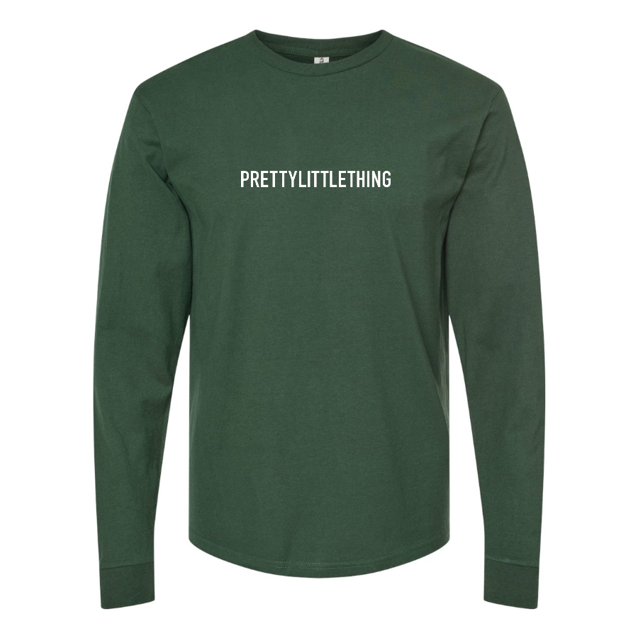Men's Pretty Little Thing Logo Long Sleeve T-Shirt
