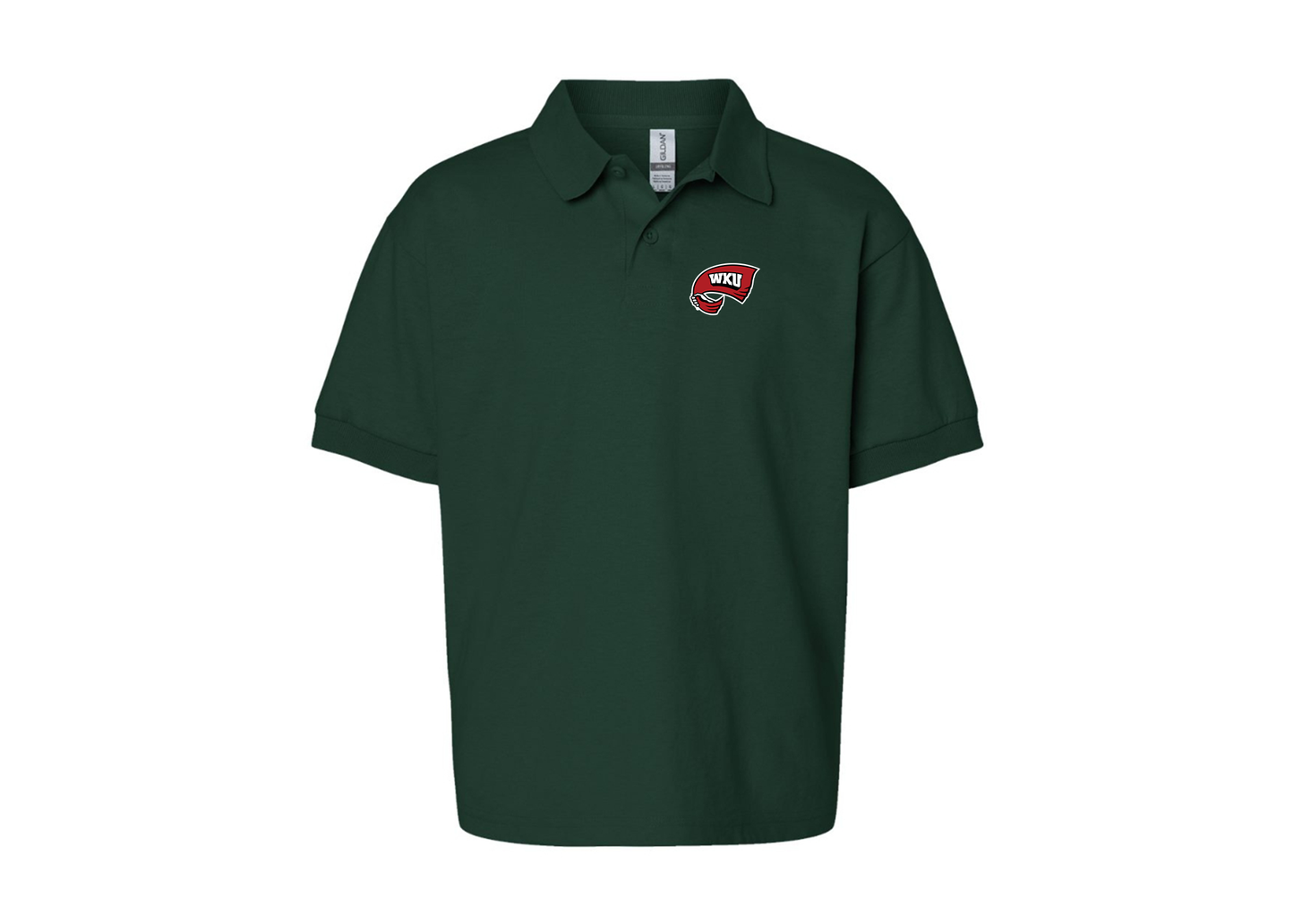Youth Western Kentucky Hilltoppers Gildan Dry Blend Jersey Polo