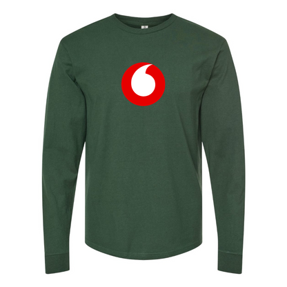 Men's Vodafone Logo Long Sleeve T-Shirt