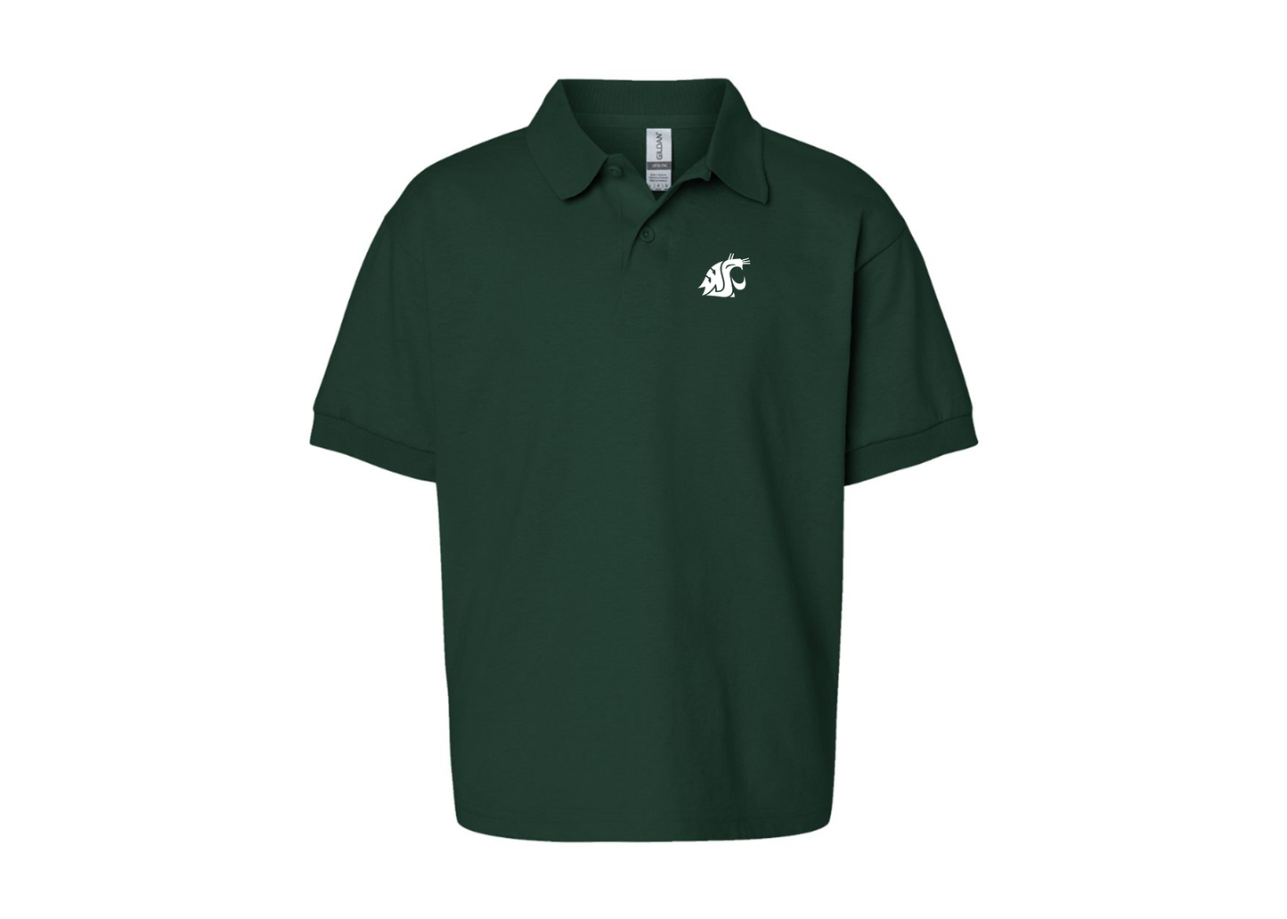 Youth Washington State Cougars Gildan Dry Blend Jersey Polo