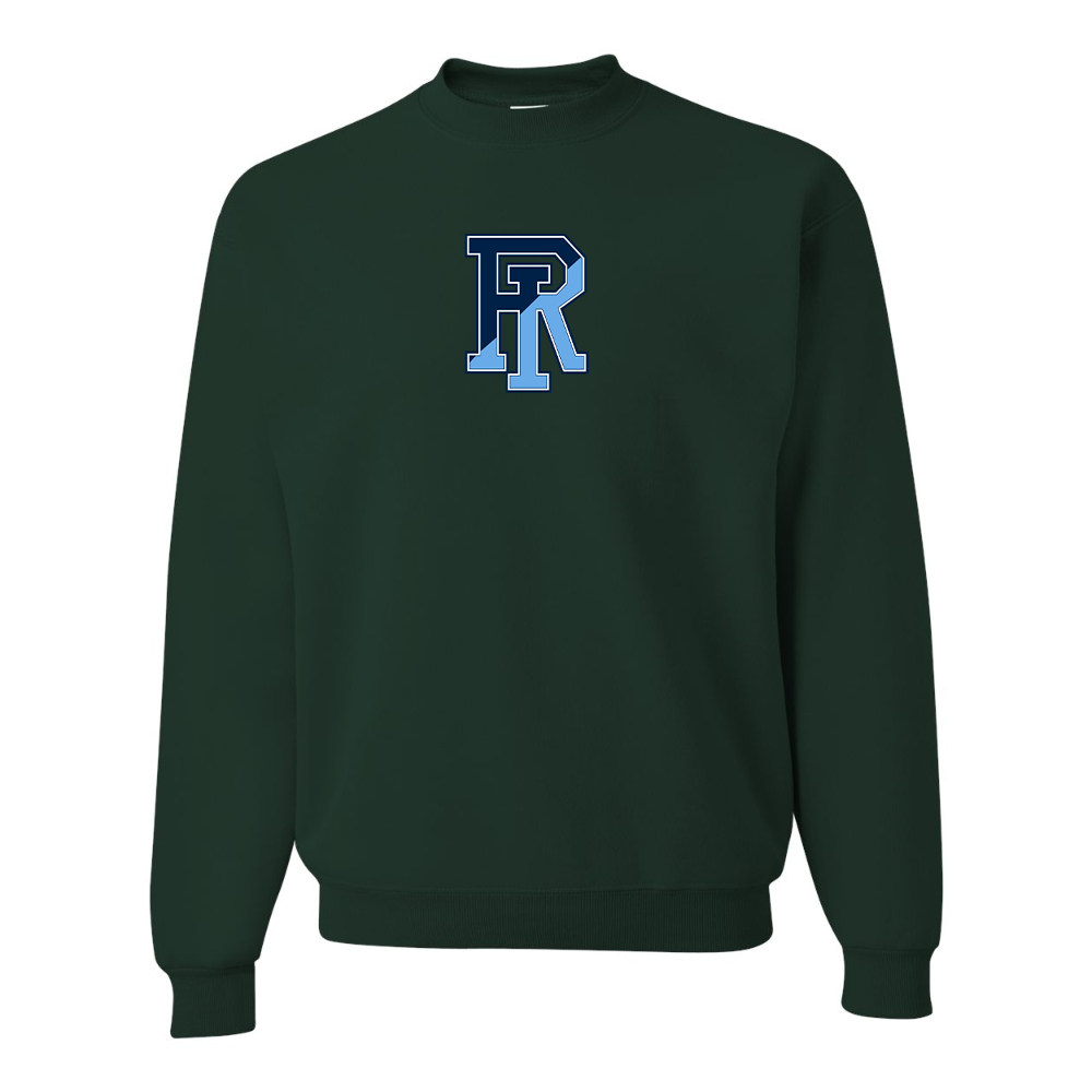 Men's Rhode Island Rams Logo JERZEES NuBlend Crewneck Sweatshirt