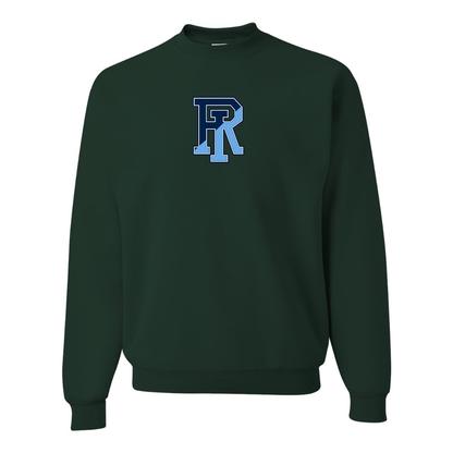 Men's Rhode Island Rams Logo JERZEES NuBlend Crewneck Sweatshirt