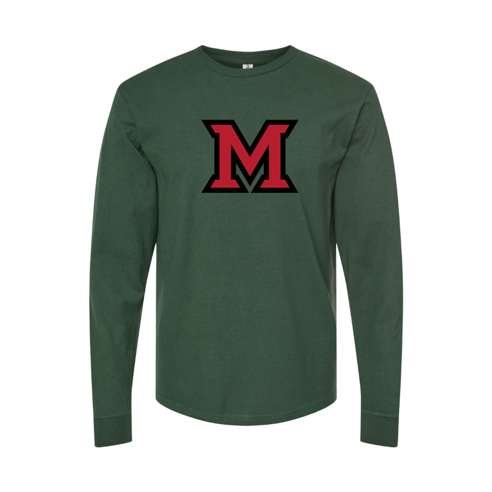 Men's Miami Ohio RedHawks Logo Long Sleeve T-Shirt
