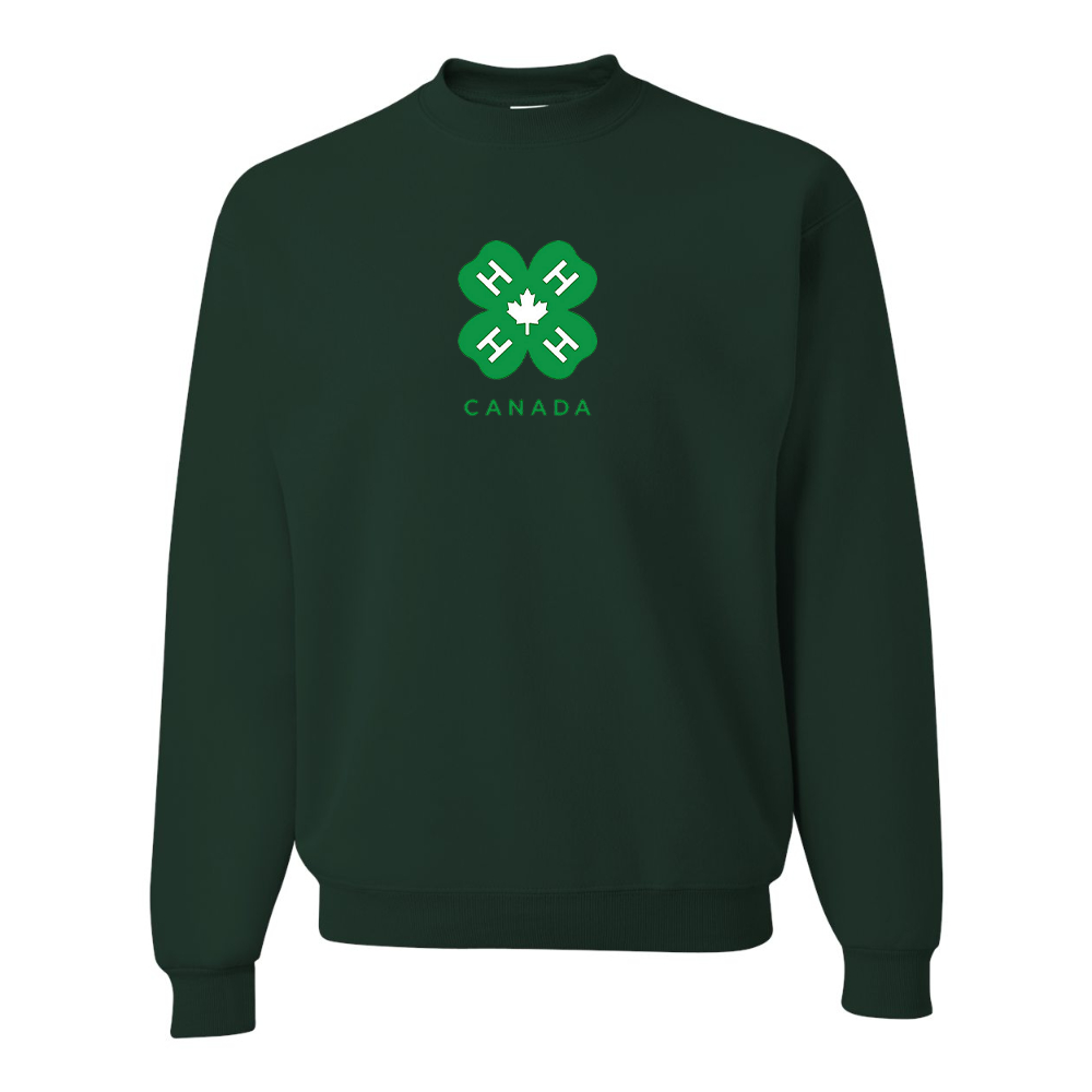 Men's 4H Canada Logo JERZEES NuBlend Crewneck Sweatshirt