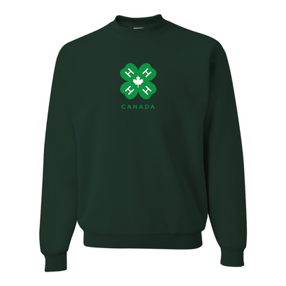 Men's 4H Canada Logo JERZEES NuBlend Crewneck Sweatshirt
