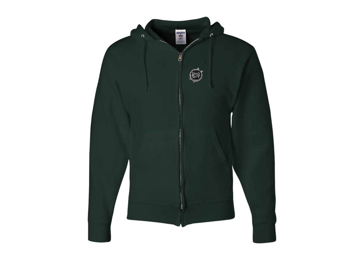 Men's When Rivers Meet JERZEES NuBlend Full-Zip Hooded Sweatshirt