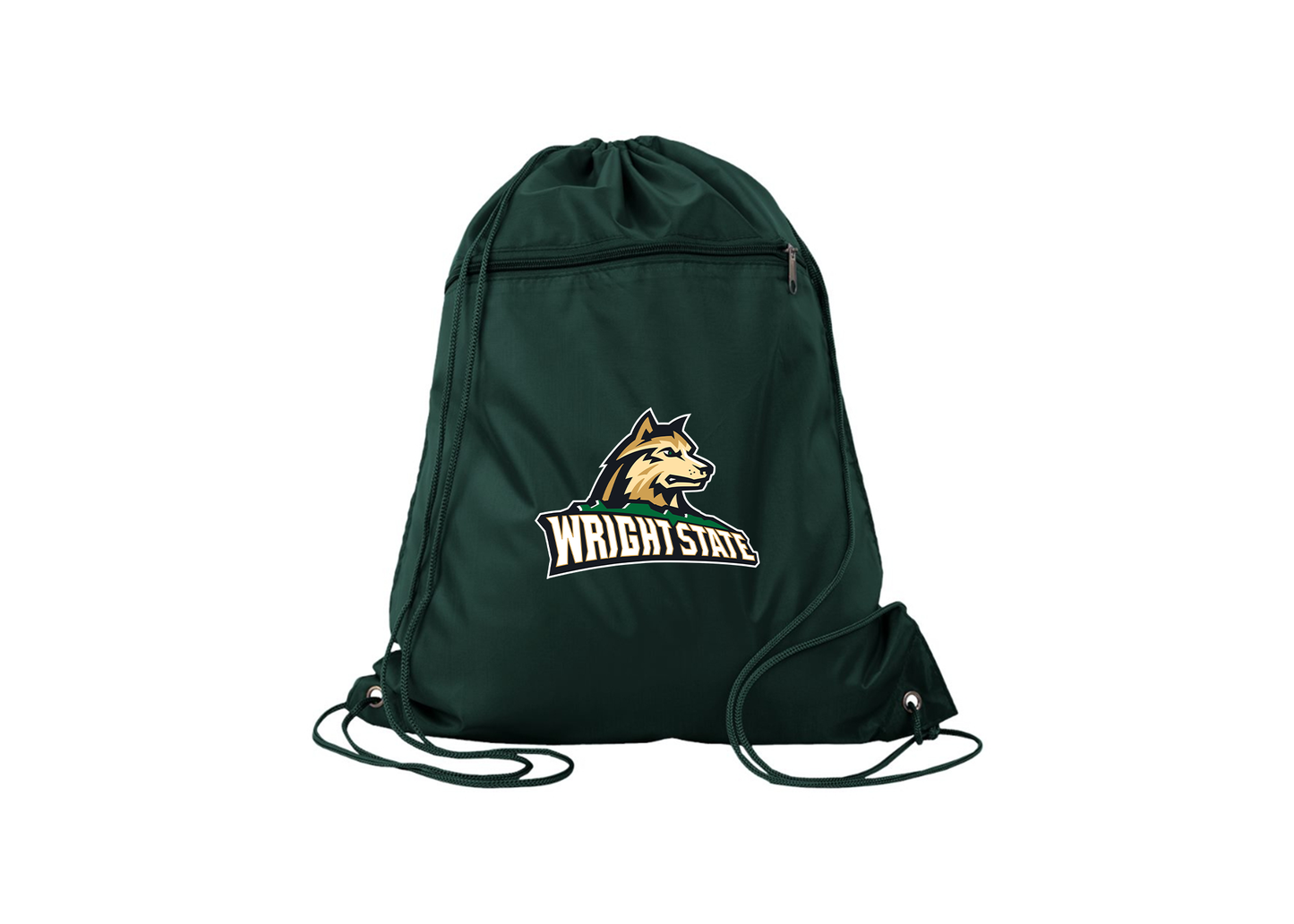 Wright State Raiders Q-Tees - Polyester Cinchpack