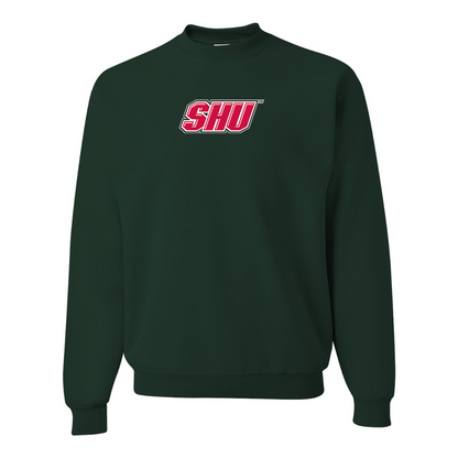 Men's Sacred Heart Pioneers Logo JERZEES NuBlend Crewneck Sweatshirt