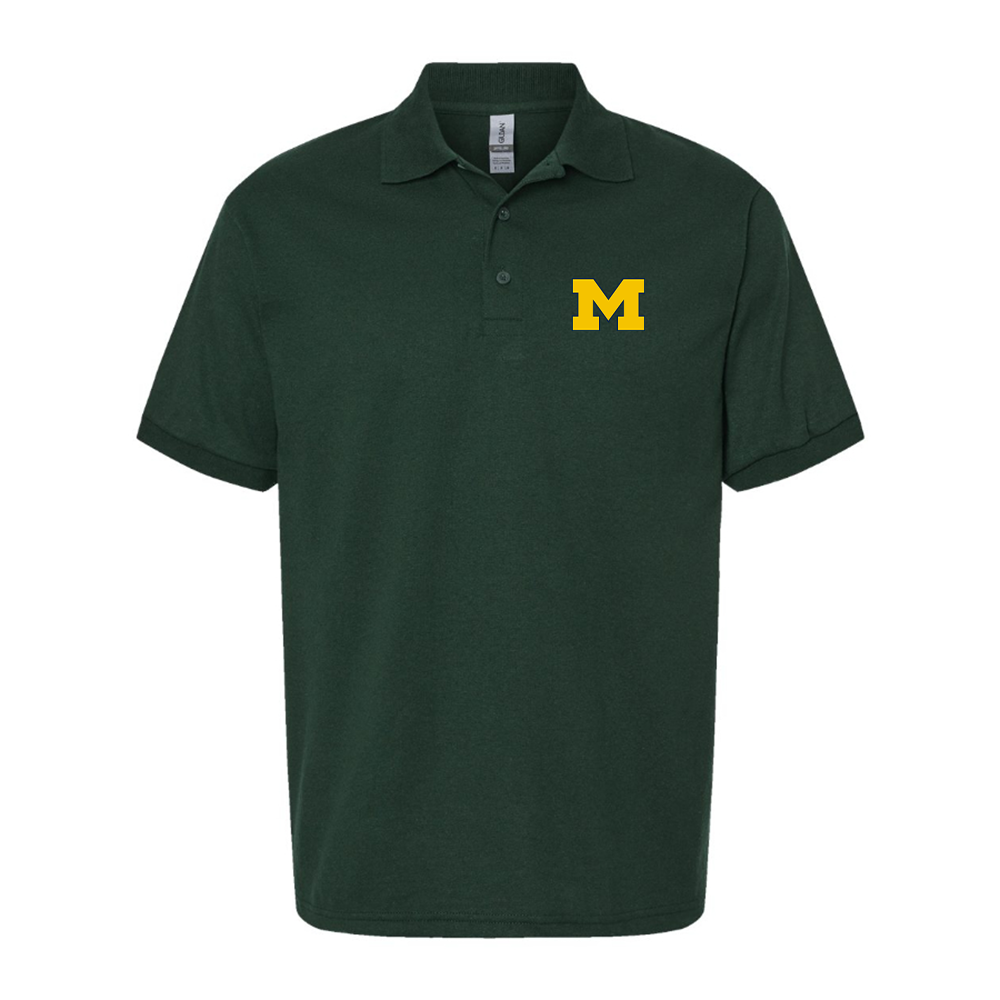 Men's Michigan Wolverines Logo Dry Blend Polo