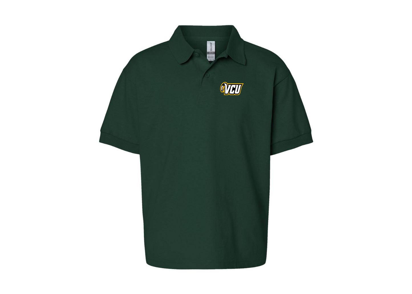 Youth Virginia Commonwealth Rams Gildan Dry Blend Jersey Polo