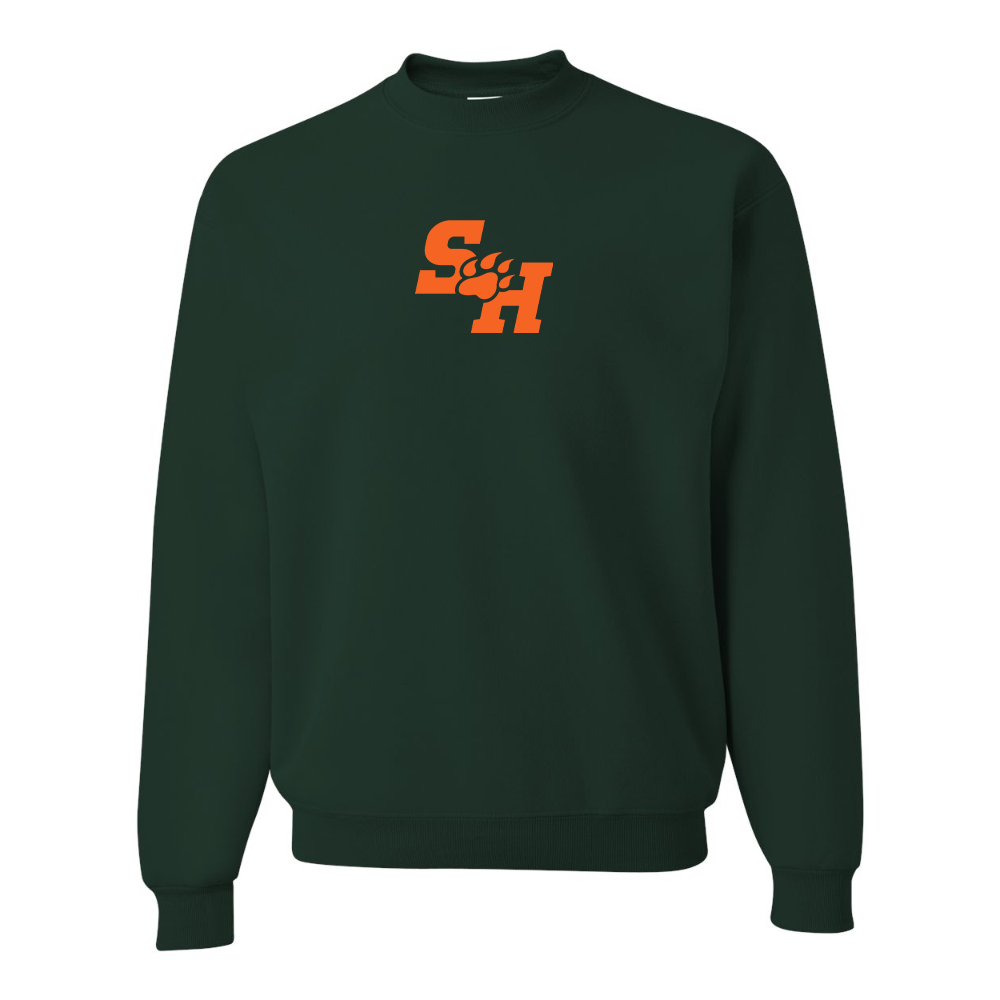 Men's Sam Houston State Bearkats Logo JERZEES NuBlend Crewneck Sweatshirt