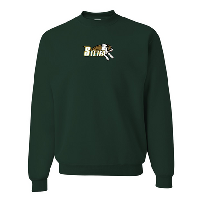 Men's Siena Saints Logo  JERZEES NuBlend Crewneck Sweatshirt